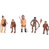 Tomantery Antica Statuetta Umana Giocattolo Squisita Decorazione Modello Regalo per Bambini Homo Erectus Abitante delle Caverne 5 Modelli
