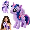 HBSFBH Peluche Rainbow Dash Giocattolo, Arcobaleno Pony Peluche, Reinbow Dash Plush Toy, Unicorno Peluche Cavallo Giocattolo, Regali di Compleanno per Bambini Ragazzo Ragazza (Viola)