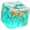 Vistnale Giocattoli sensoriali | Palline antistress in gel, Palla antistress cubica Giocattoli sensoriali sull'oceano - Cubo blu trasparente da 4, 5 cm con glitter, Giocattolo di soccorso portatile per ufficio