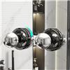 EHERDM 2 pomelli per porta a ventosa, potenti maniglie a specchio in vetro per bagno, maniglia rotonda rimovibile a ventosa per porte e cassetti, grigio