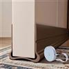 Bploar Guarnizione autoadesiva per porta, 93 cm, paraspifferi e isolamento acustico per porte, facile da montare, riutilizzabile, per spazio porta da 3,5 a 5,5 cm (marrone)
