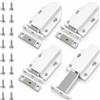 CDQZAIKEJI Set da 4 Push to Open per Cassetti e Porte, Apriporta a Spinta Magnetico, Pressione per Porte Armadio, Apricassetti e Armadietti, Pressure Door Opener Push per Cassetti e Mobili