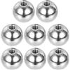 PATIKIL Manopole per dadi sferici M5 x 18 mm, 8 pezzi, filettatura femmina, in acciaio inox 304, foro cieco, tappo a vite per illuminazione, macchinari e decorazioni fai da te, argento