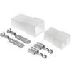 Kalitec Kali-2502A Set Connettori 2 Poli Faston Maschio e Femmina 0,75-1,5mm² | Kit completo con custodie in poliammide e contatti in ottone stagnato, ideale per cablaggi auto, moto e nautica fino a 28A.