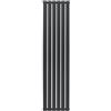 Monster Shop Radiatore Piatto a Colonna Singola 1800 x 420 mm Verticale Design Moderno Acciaio al Carbonio Riscaldamento Centrale Antracite Opaco con Kit Fissaggio e Spazzola