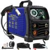 ORTOSUD 140A Saldatrice A Filo Continuo Senza Gas, 3 in 1 MIG/ARC/Lift TIG IGBT Inverter Saldatore con Smart Digital LED Dispaly di filo animato 0,8 mm per principianti e saldatori professionisti