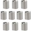 eMagTech Dado riduttore di conversione da maschio M10 x 1,25 a M8 x 1,25 femmina, in acciaio inox, per automobili, lampade, macchinari industriali, 10 pezzi