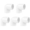 sunwes 5 raccordi per tubi in PVC, diametro 20 mm, angolo di 90 gradi, colore: bianco