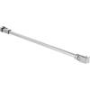OJIJO Braccio regolabile in acciaio inox da parete a vetro, barra di supporto for porta doccia senza telaio for vetro da 8-10 mm(Silver,120CM)
