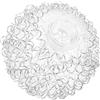 Garneck Sfera luminosa in sfera di paralume di ricambio avvolto Chiaro rotondo G9 Ombrello di luce Estetico paralume per lampade da parete 100 mm