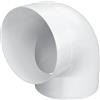 Nordborn Tubi di ventilazione ed elementi per tubi di ventilazione (Ø125 gomito a 90°)