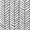 JOLIHOME Carta da Parati Geometrica Bianco e Nero Autoadesiva Contatto Carta Strisce a Spina di Pesce Vinile Adesivi per Soggiorno Camera da Letto Cucina Ufficio Bagno 44,5x1000 cm