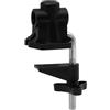 Dorccsi Morsetto da tavolo, supporto per morsetto da tavolo con foro da 0,47 pollici, clip per lampada da scrivania in plastica e metallo, staffa C portatile staccabile con base regolabile