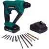VONROC Martello perforatore VPOWER 20V 1.3 Joule - SDS plus. Include una batteria da 2.0Ah, caricabatterie, accessori e borsa degli attrezzi