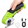 MINENICE Forbici elettriche a batteria, mini taglierino elettrico da 4,2 V, taglierino per tappeti e cartone con lama di ricambio/caricabatterie, taglierino per imballaggi in cartone, pelle e plastica