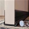 Bploar 93cm Guarnizione per Porta Autoadesiva Paraspifferi e Protezione Acustica per Porte, Montaggio Semplice, Riutilizzabile, Per Spazio di Porta da 3,5-5,5cm (Nero)