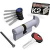 SECUREMME Cilindro 30x50P=80 OCS art K20P3050, Nichelato