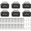 Taesayl Connettori Anderson 50A 600V Set 6 Pezzi, Connettore Batteria A Sgancio Rapido Alta Corrente, Con Cappucci Protettivi, Per Auto, Camper, Impianto Solare, Barca