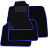 Somer Car Kit Tappetini Auto compatibili con Subaru Legacy 1998-2003 | Set Tappeti in Moquette, Tappeto auto su misura, bordo blu