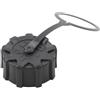 Feeshoppher Tappo del serbatoio del carburante per Kawasaki TH23 TH26 TH43 TH48-3D Resina Protector Decal Gas Tank Pad Shield Black Plastic Guard