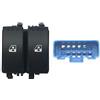 Miraglio blocco, 2 interruttori, porta anteriore sx, connettore blu, 10 pin MEGANE II SERIE 2 MEGANE SCENIC II