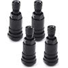 Biglumin 4pcs Valvola Pneumatici 11,3 mm Auto Valvole Cerchio Pneumatici Valvola Bolt-in Acciaio Universali Valvola Pneumatico per pneumatici a vuoto in lega di alluminio TPMS525 per auto modificata