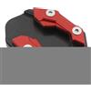 Generico Estensione Cavalletto Laterale Moto - Antiscivolo Imbottitura Piastra In Aluminum - Resistance Cavalletto Laterale Estensione Maggiore Stabilità E Sicurezza Per La Tua Moto