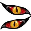 Generic Adesivi Occhi Cats Auto, Adesivi Riflettenti Occhi Spaventosi, Adesivo per Auto in PVC Decalcomania Moto Auto Decorazione Adesivi, Adesivo per Auto Terrificante Occhi Terrificanti Adesivo
