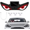 Sidaqi Luce Solare per Occhi da Diavolo per Finestrino Auto Wireless Dinamica Occhi da Demone Luce di Avvertimento USB Ricaricabile Occhi a LED per Auto SUV Camion Furgoni Parabrezza - 1PC