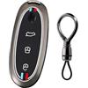 HIBEYO Custodia per chiave auto adatta per Dongfeng NAMMI 01 Dfsk Naami 2024 2025 nuovo accessorio Engery custodia protettiva telecomando portachiavi portachiavi portachiavi B nero