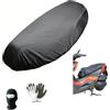 MOTO SPORT MONDO COPRISELLA IMPERMEABILE PER MOTO SCOOTER TELO PROTEGGI SELLA OJ TAGLIA L COMPATIBILE CON GILERA NEXUS 500 COPERTURA ANTIPIOGGIA PER SELLE 120X75CM SADDLE COVER NERA