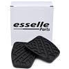 Esselle Parts Copripedali per Nissan Qashqai J11 Cambio Manuale, Set Pedaliera in Gomma Antiscivolo, Copri Pedali Freno e Frizione ad Incastro Plug & Play, Resistenti all'Usura, Nero
