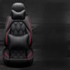 MounSgk Coprisedili per auto adatti per BMW Serie 3 320d E90 320i E90 325i E90 330d E90 330xd E90 3D All Inclusive in pelle 5 posti accessori per auto, nero lusso