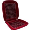 Pineeseatile Coprisedile con perline, Coprisedile con perline, Auto rinfrescante e traspirante, Accessori auto massaggianti universali minimalisti per veicoli, ufficio e viaggi, Rosso vino per l'uso quotidiano