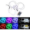 Boomboost 4 Pezzi RGB LED Angel Eyes Faro allo Xeno Multicolore Angelo Luce dell'occhio