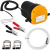GAOUTO Pompa di estrazione olio elettrico 12 V 60 W, pompa carburante diesel, pompa di aspirazione, pompa di trasferimento carburante con tubi per auto, moto, camion e camper