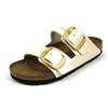 Birkenstock Arizona Big Buckle Gracef. Pearl White, Birko Flor, PIANELLE Unisex-Adulto