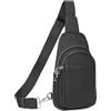 befen Geuine - Borsa a tracolla in pelle da donna, piccola borsa a tracolla da donna, antifurto, con funzione di blocco RFID, Nero
