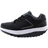 EGLEMTEK Scarpe Rassoda Glutei Benessere Dimagranti Sportive Fitness Basculanti TM (Nero Grigio Scuro, Sistema Taglie Calzature EU, Adulto, Numero, Media, 37)