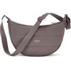 LARKSON Borsa a tracolla donna e uomo Marrone - Emma Small - Piccola borsa mezzaluna imbottita - Puffy Moon Bag - Idrorepellente
