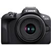 CANON FOTOCAMERA MIRRORLESS CANON EOS R100 + RF-S 18-45MM IS STM KIT NUOVO NERO