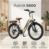 NONE Aairsk S600 E-bike per adulti 250W Motore 36V13AH Batteria Bici elettrica Pneumatico da 26 pollici Viaggi del fine settimana e Bicicletta elettrica per pendolarismo in città