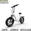 NONE Bicicletta Elettrica MAXTRON Literider 2.0 45KM/H, Batteria 48V13.5Ah, Motore 500W, E-Bike per Pendolarismo Urbano con Display LCD, Pneumatici 20*4.0 Pollici, Bicicletta Elettrica Pieghevole Leggera