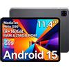 NONE BMAX i12 Power Tablet Schermo IPS da 11,4 Pollici 2.4K 90Hz | Processore MediaTek Helio G99 Octa-Core | 24GB di RAM (8+16GB Espandibili) + 256GB di ROM | Batteria USB Type-C da 8000mAh | Android 15 |