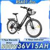 SAMEBIKE Bicicletta Elettrica SAMEBIKE RSA01Pro con Motore da 500W, Batteria 36V15AH, Sospensioni e Ammortizzatori, Pneumatici da 26 Pollici per Tutti i Terreni