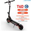 NONE Monopattino Elettrico Fuoristrada JOYOR T6D, Motore 600W, Batteria 48V 18Ah, Autonomia Massima fino a 55km, Display Digitale LED, E-Scooter per Adulti