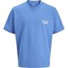 JACK & JONES Tee Jornorrebro Typo T-Shirt SS Crew Neck Noos, Righe (Marina), XL Uomo