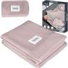 lionelo Bamboo Blanket 100x75cm Leggera coperta neonato di bambù, Fasciatoio, Coltre per lettino 100% Cotone naturale, Morbido Antibatterico Ipoallergenico Antimicotico Dal primo giorno di vita