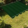 ZHIQXUE Vela Parasole a Onda Retrattile 300 x 280 cm Senza Foratura Vela Ombreggiante a Onda Retrattile Resistente Agli Strappi per Terrazza, Pergola, Veranda, Giardino, Verde Scuro