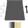 IUCUHE Telo Ombreggiante con occhielli 1x4M Tenda da Sole Impermeabile,Tenda ombreggiante, protezione UV 95%, per Esterni Pergola Piante Da Patio Serra Auto Piscina - Grigio scuro